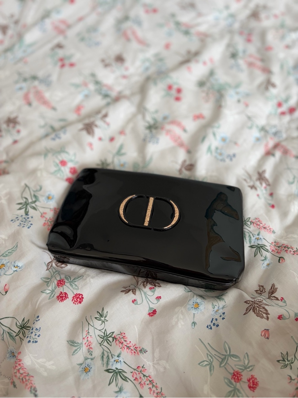 Dior Black Patent Clutch/Beauty Case